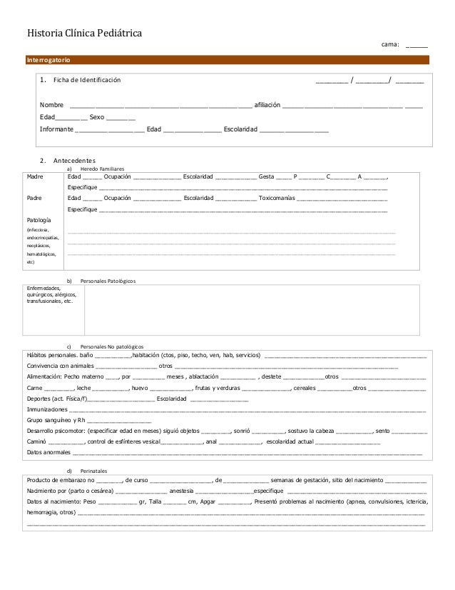 HISTORIA CLINICA ANAMNESIS historia clinica anamnesis:
