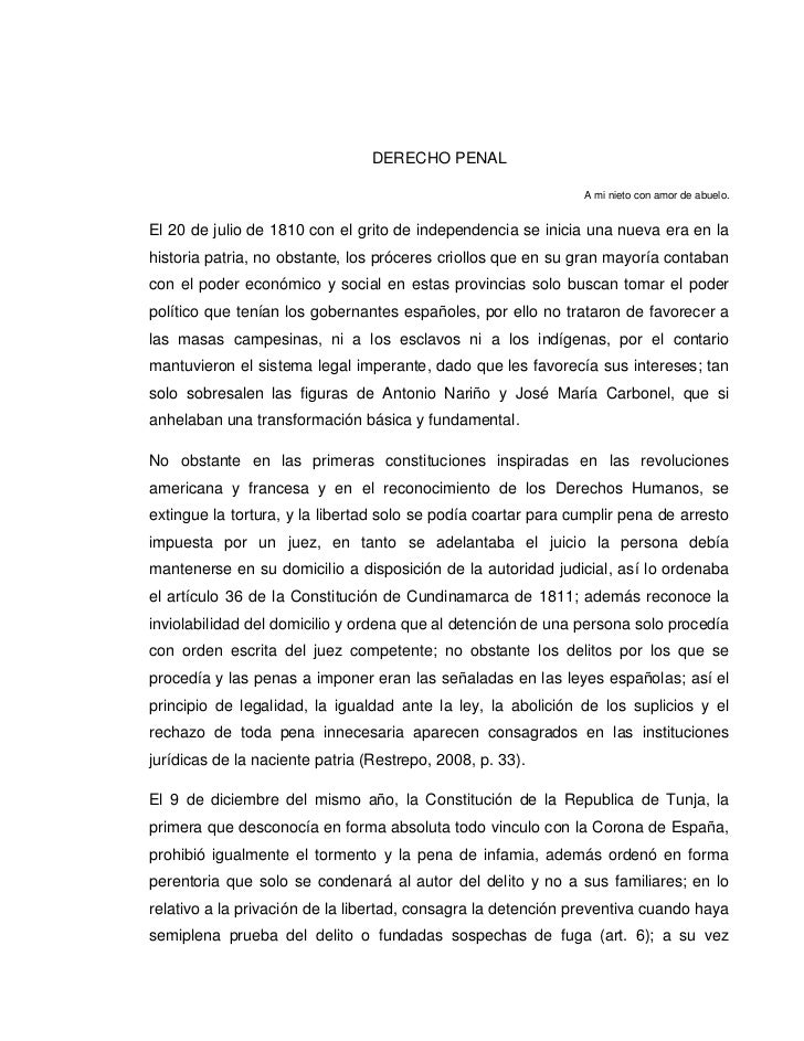 HISTORIA DEL DERECHO PENAL historia del derecho penal: