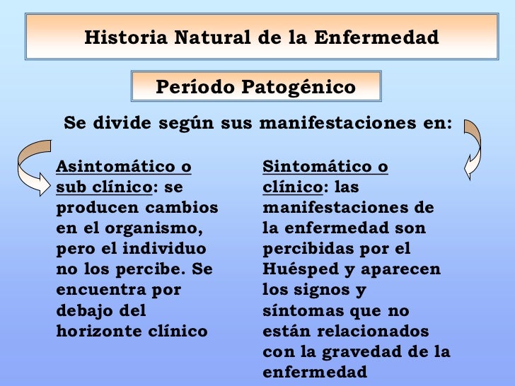 Historia Natural de la Enfermedad Historia Natural de la Enfermedad