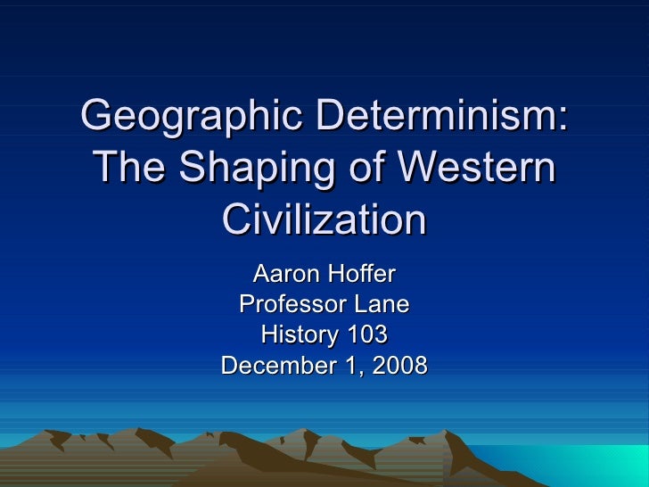 Determinism And Possibilism In Geography Pdf