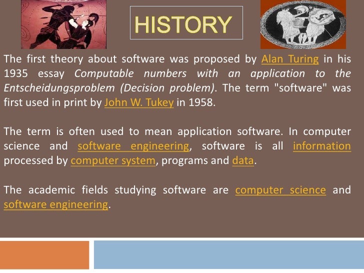 Software history softwares