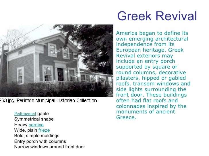 a history of the greek architecture and the greek revivals custom