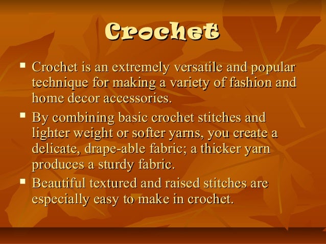 History of crocheting
