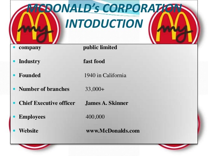 history of mcdonald Learn about mcdonald's history to see how we went from a single restaurant in 1940 to the global chain we are today. history of mcdonald Learn about mcdonald's history to see how we went from a single restaurant in 1940 to the global chain we are today.
