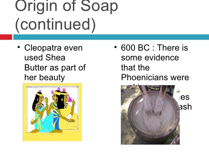 History of natural soap