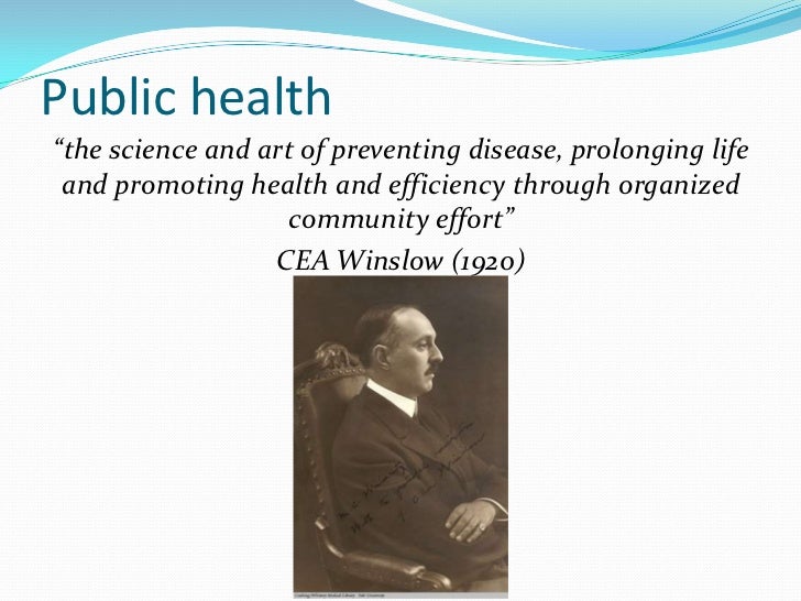 History of public health