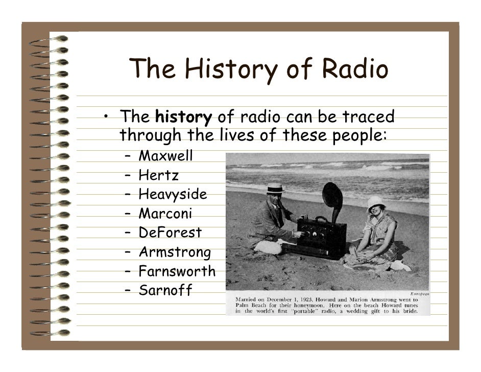 history of the radio in the Radio control has a history of just over 100 years here is a timeline of some of the important highlights another great contributor to this timeline would be john h. history of the radio in the Radio control has a history of just over 100 years here is a timeline of some of the important highlights another great contributor to this timeline would be john h.