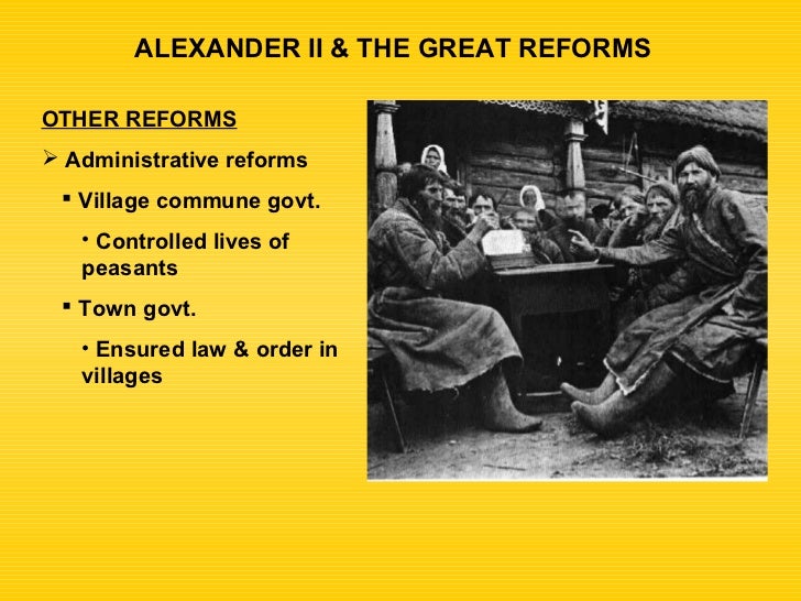 alexander ii reforms Alexander ii, emancipation manifesto, 1861 it was ghost-written by the metropolitan of moscow, who opposed the reform by the grace of god we, alexander ii. alexander ii reforms Alexander ii, emancipation manifesto, 1861 it was ghost-written by the metropolitan of moscow, who opposed the reform by the grace of god we, alexander ii.