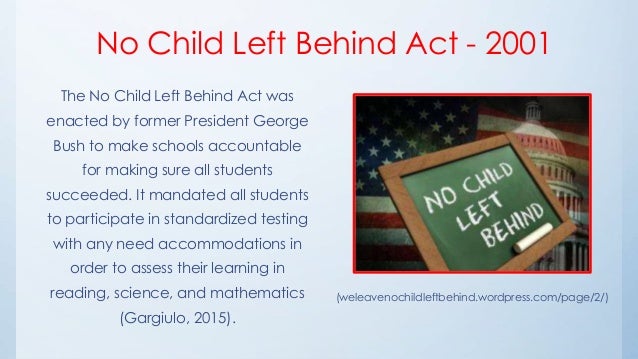 No child left behind act 2020 image
