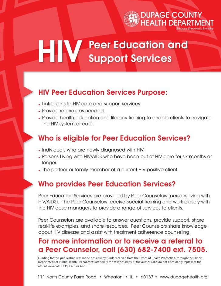 Hiv aids flyer for clients, nurses and doctors