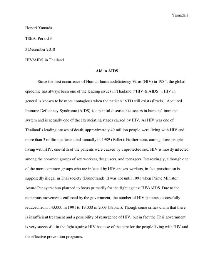 Aids and hiv research paper