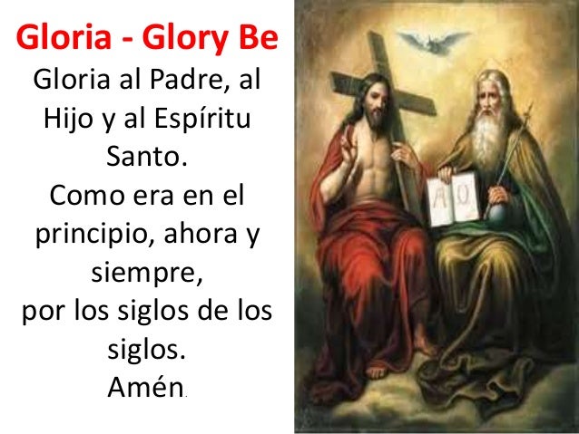 Resultado de imagen para Gloria al Padre, gloria al Hijo, gloria al Espíritu Santo