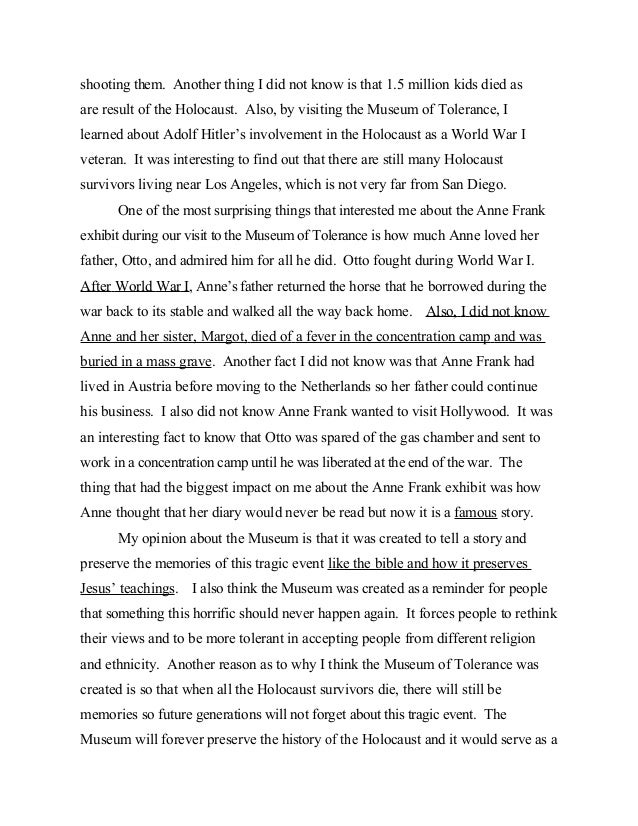 Introduction paragraph holocaust essay