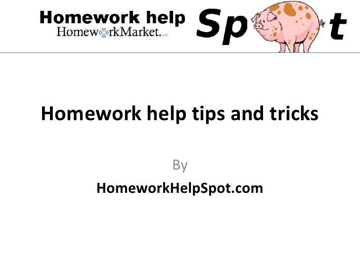 homework help suggestions