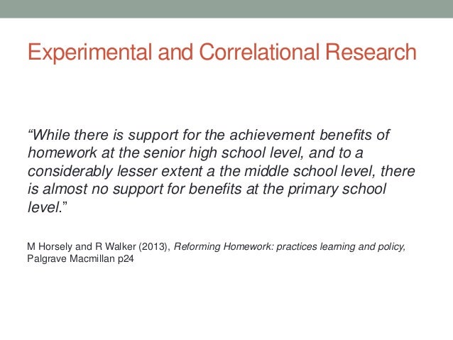 Benefits Of Homework Research