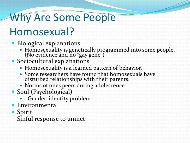 Homosexuality learned behavior