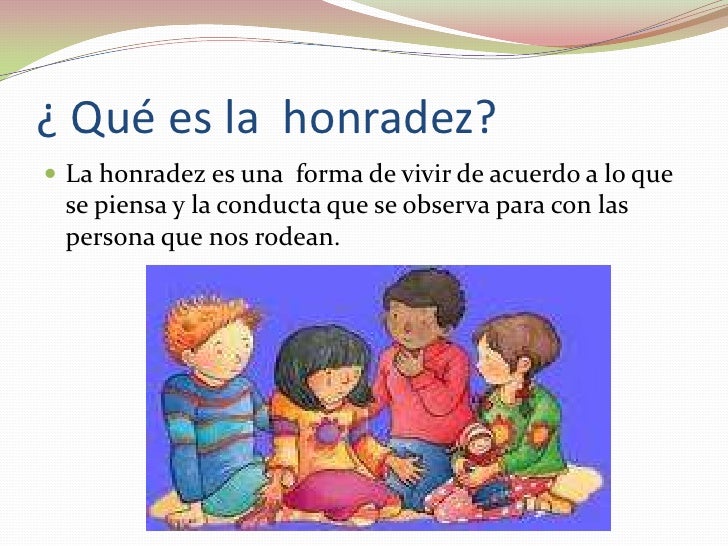 Resultado de imagen para que es honradez
