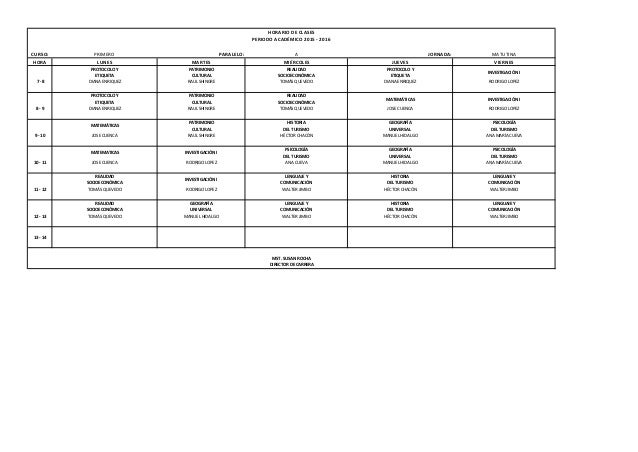 HORARIO PROXIMA JORNADA horario proxima jornada: