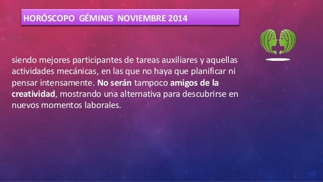 Geminis - Horóscopo Noviembre forecast Geminis - Horóscopo Noviembre forecasting