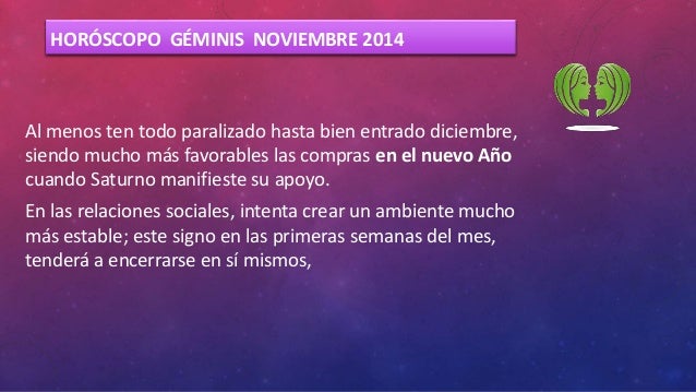2019 year - Geminis - Horóscopo Noviembre 2019 year