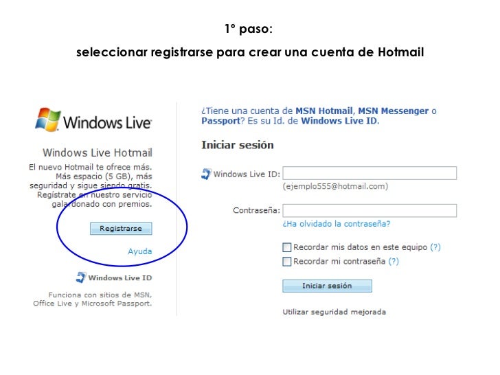 COMO CREAR UNA CUENTA EN HOT MAIL COM como crear una cuenta en hot mail com: