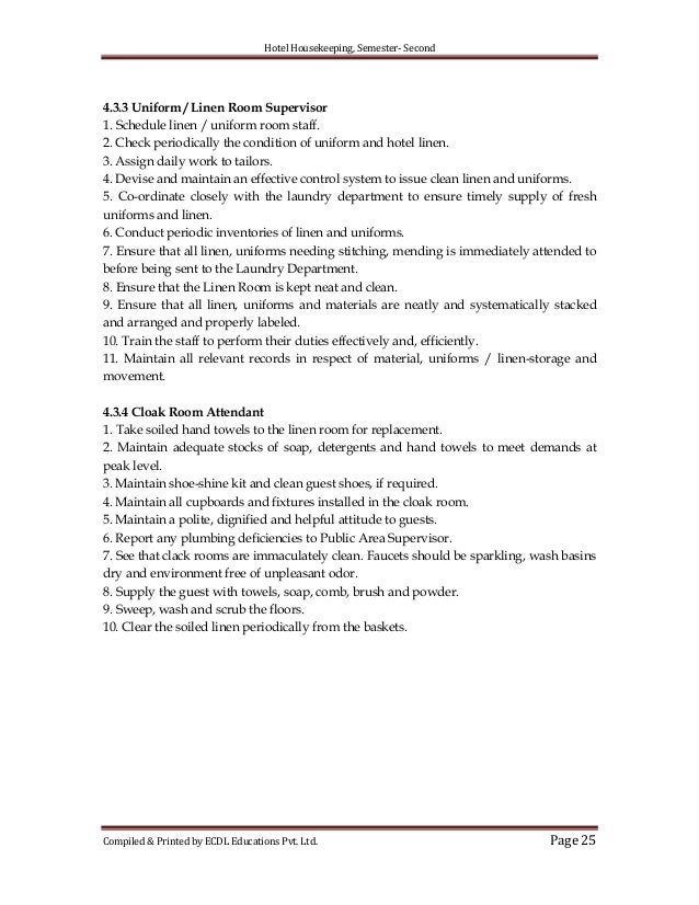 Hotel housekeeping Hotel housekeeping