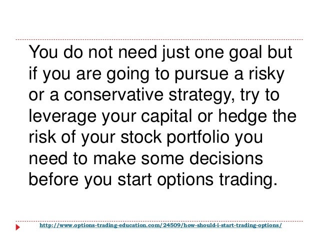 How to start option trading