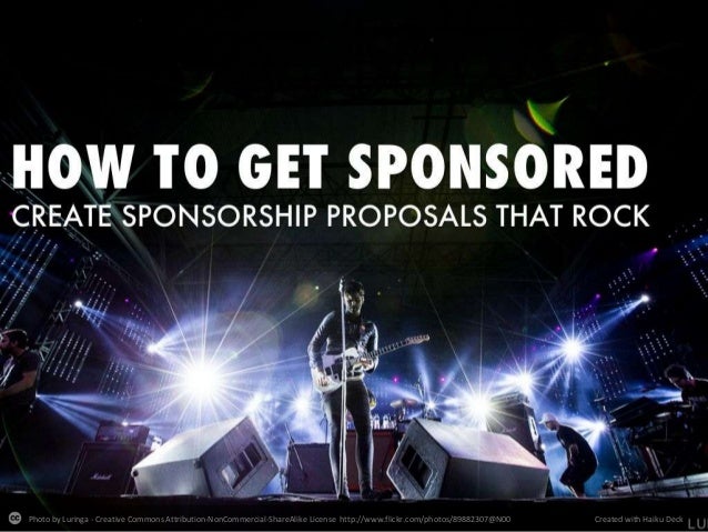 How To Get Sponsored: Create A Sponsorship Proposal That Rocks