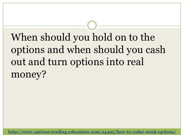 How to value employee stock options