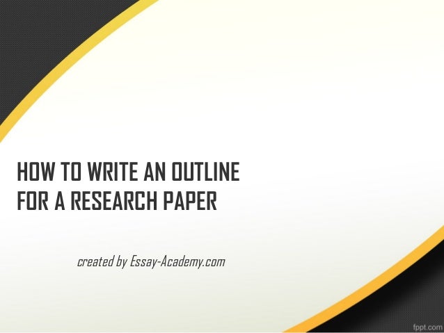 How to write outline for research paper apa 