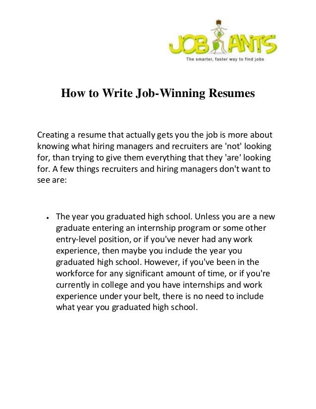 how to write a winning resume how to write winning resumes how to write a winning resume how to write winning resumes