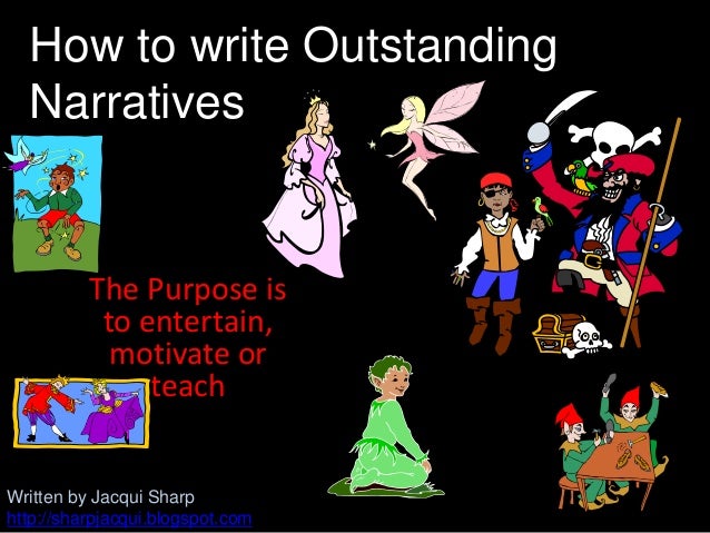 Purpose of narrative essay