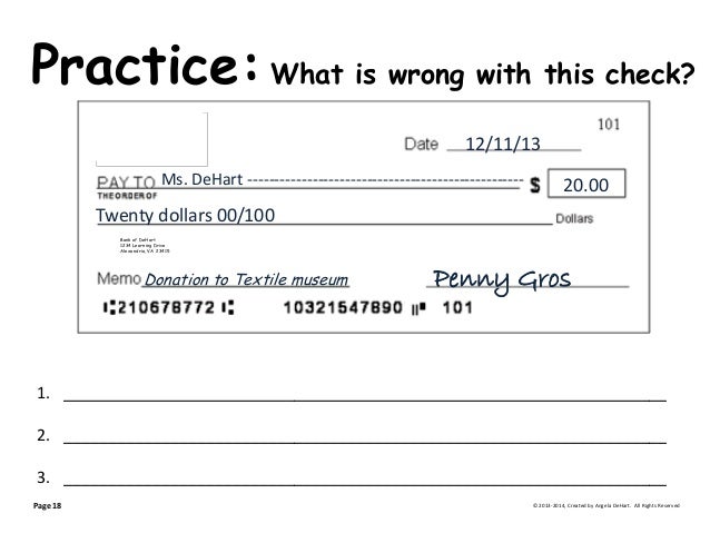 how to write a check example how to write a check example