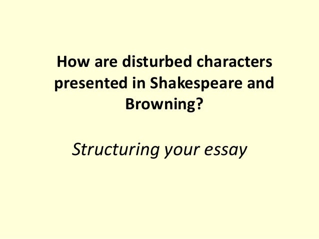 disturbed characters essay