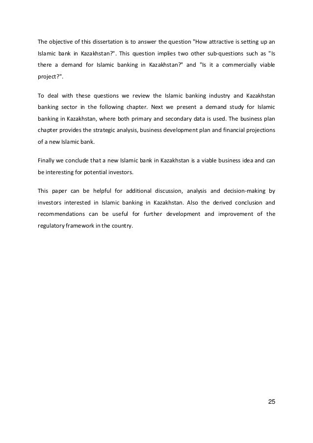 Phd thesis islamic banking