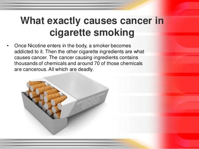 what ingredient in tobacco causes many different cancers