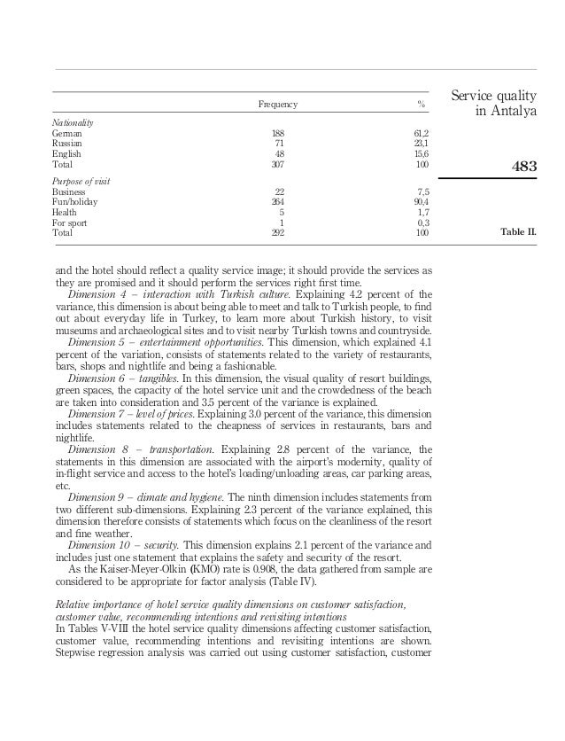 Service quality models in banking: a review: International Journal of