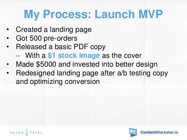 My Process: Sales Results
• 2000+ sales from guest posts
Posted 1/week for 20 weeks (started 5 weeks before launch)
• 20...