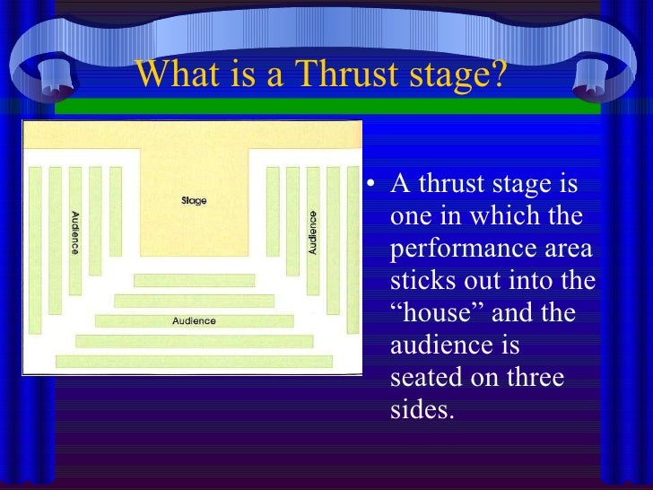 How must we take the stage?