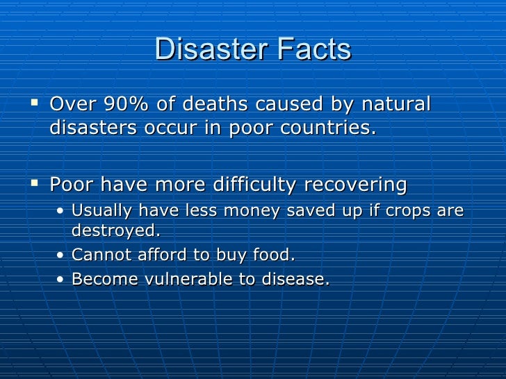 How Natural Disasters Affect Poverty How Natural Disasters Affect Poverty