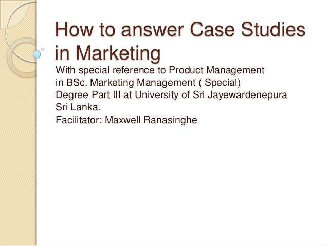 Operations management case studies with answers