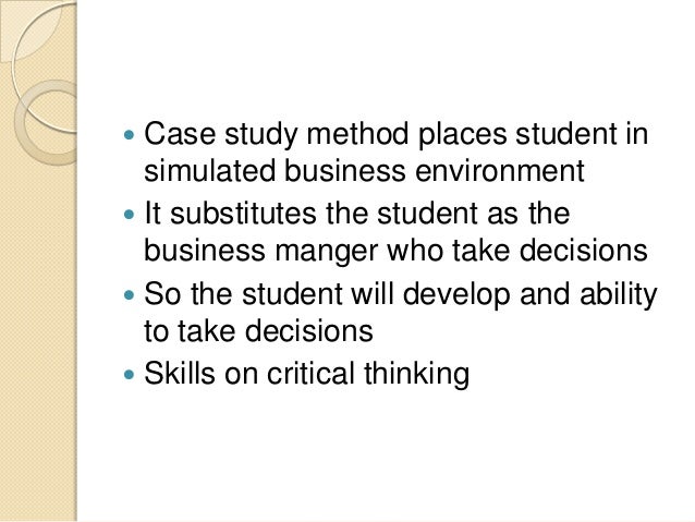 What is a case study method for business
