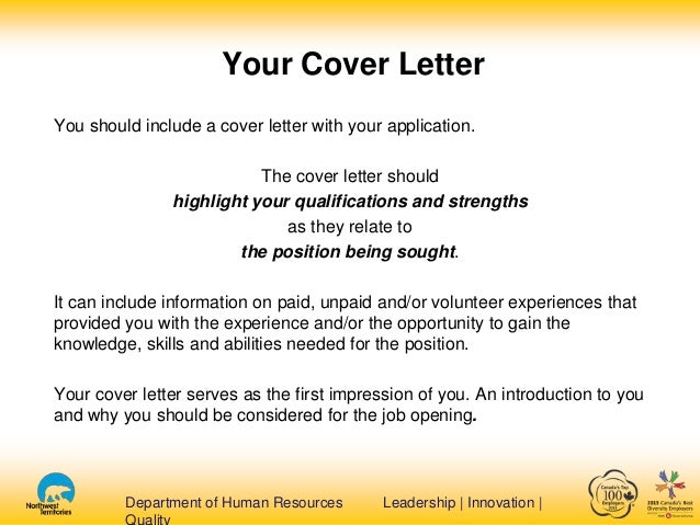 what should a cover letter for a job application include