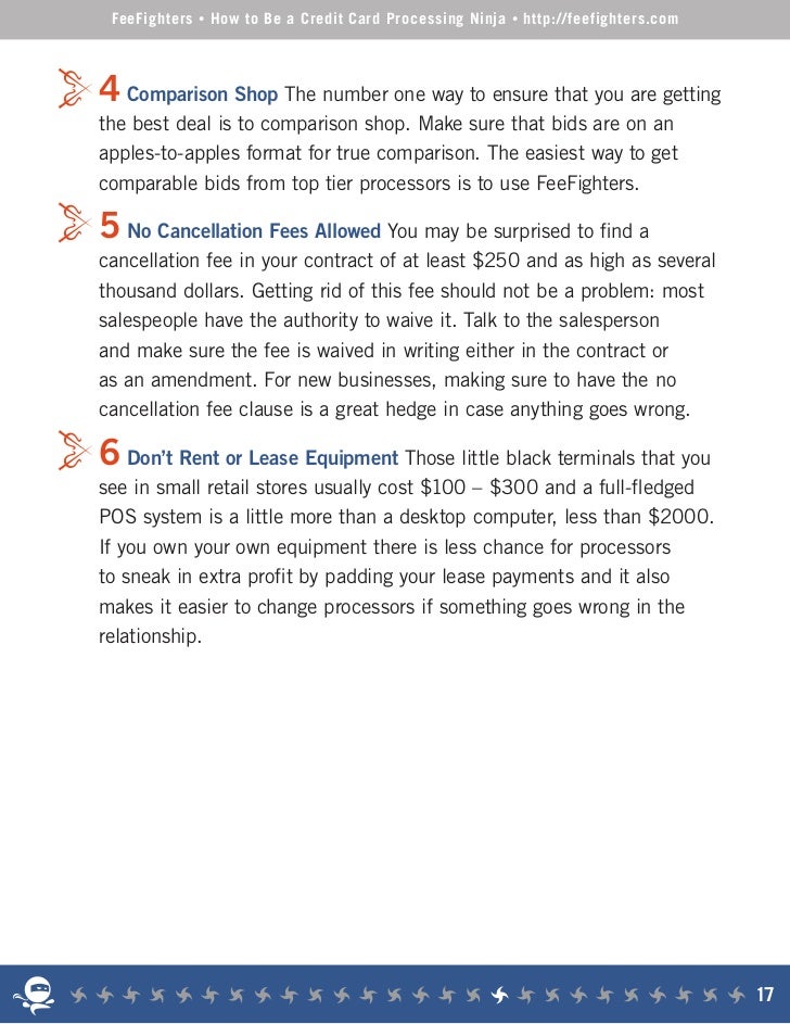 How to be a credit card processing ninja How to be a credit card processing ninja