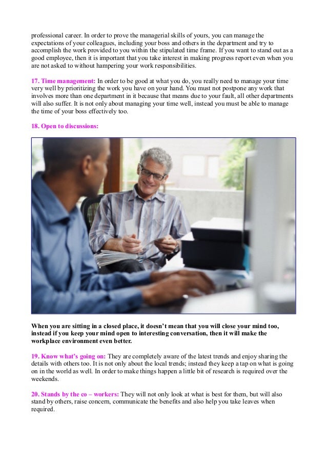 good employee characteristics