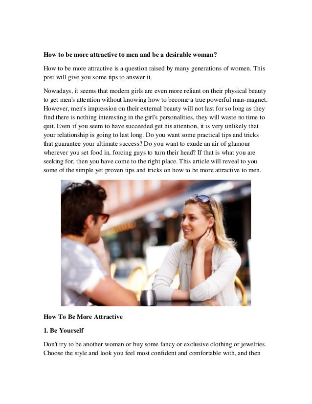 How to be More Attractive to Women How to be More Attractive to Women