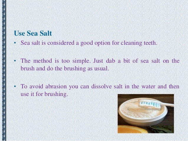 Salt Water Brush Your Teeth 108