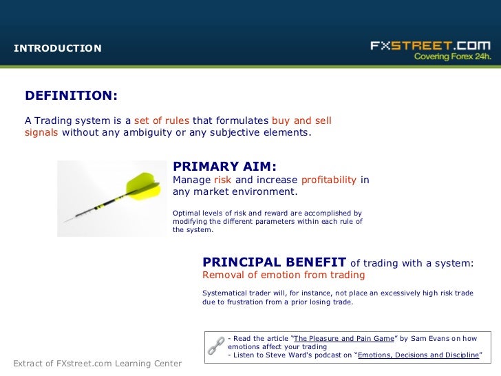 How to build a forex trading system