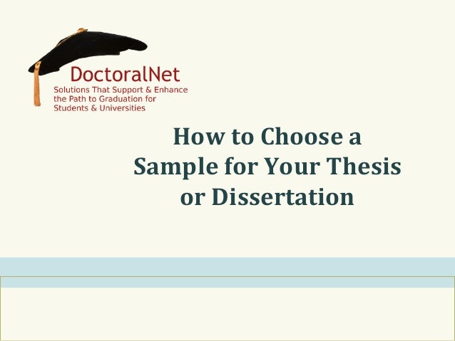 How to choose a masters thesis