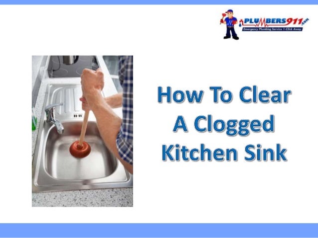 clear a kitchen sink